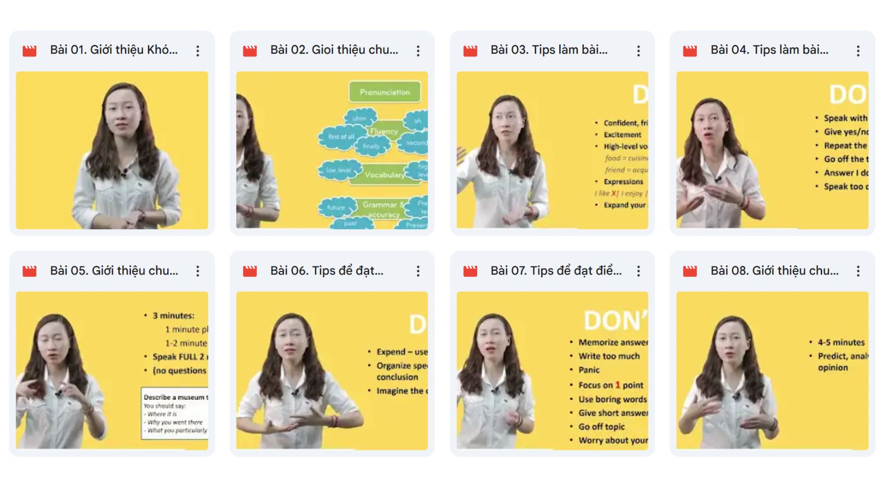 Khóa học giúp bạn luyện Speaking IELTS qua phát âm, từ vựng chủ đề và kỹ thuật phát triển ý