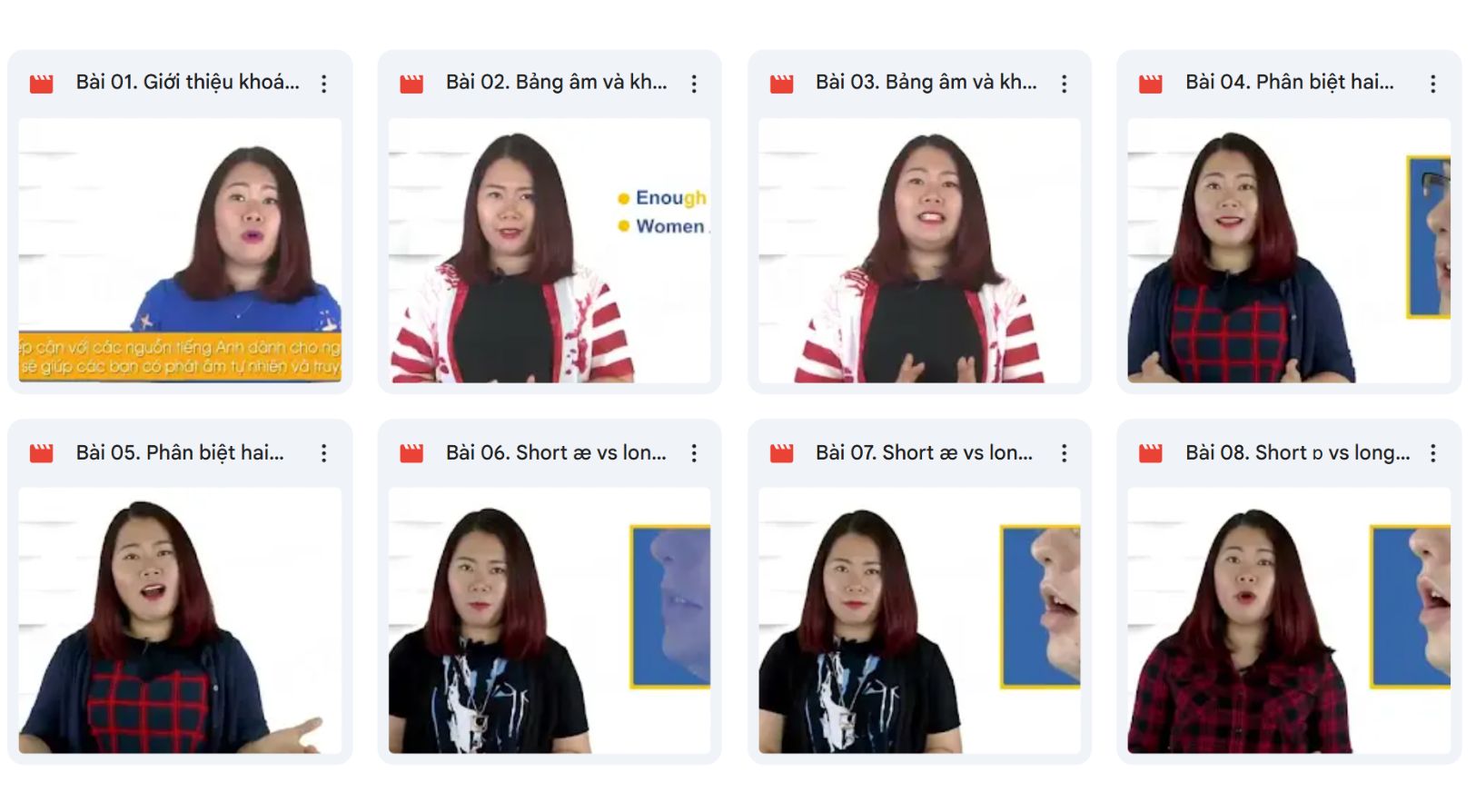 Khóa học giúp bạn luyện phát âm chuẩn qua hướng dẫn khẩu hình, cách đọc từ và hội thoại ngắn